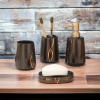 Ceramic Bathroom Accessories Set Ceramic - 4 Pieces Multicolor Bathroom Accessories Set Soap Dispenser in Maharashtra, Kerala, Uttar Pradesh, Tamil Nadu