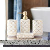 Ceramic Bathroom Accessories Set Ceramic - 4 Pieces Bathroom Accessories Set (White)
