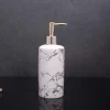 Italian Concept Design Liquid Soap, Shampoo, Conditioner, Shower Gel Dispenser (500ML, White & Black), Ceramic
