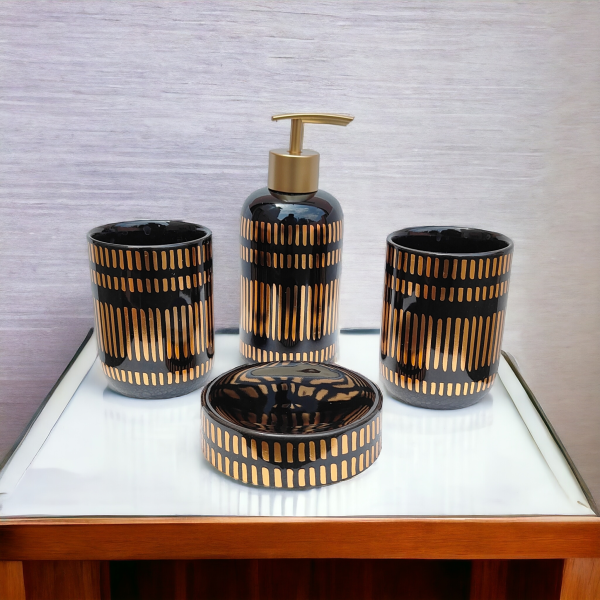 Luxury Bathroom Accessories Set Ceramic | Including 4 Piece Bathroom Accessories Set | Best Gifitng