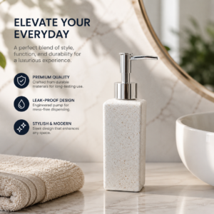 Square Space Design Durable Handwash Bottle for Wash Basin | Soap Dispenser for Kitchen (420ML)