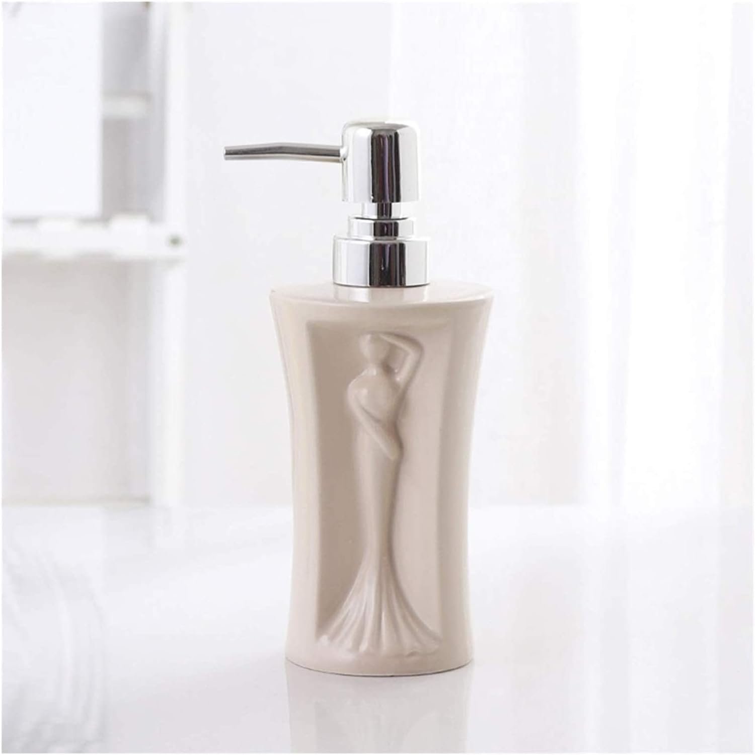 Light Luxury Mermaid Design Ceramic Lotion Bottle Liquid Soap Dispenser Light Luxury Mermaid Design Ceramic Lotion Bottle Liquid Soap Dispenser