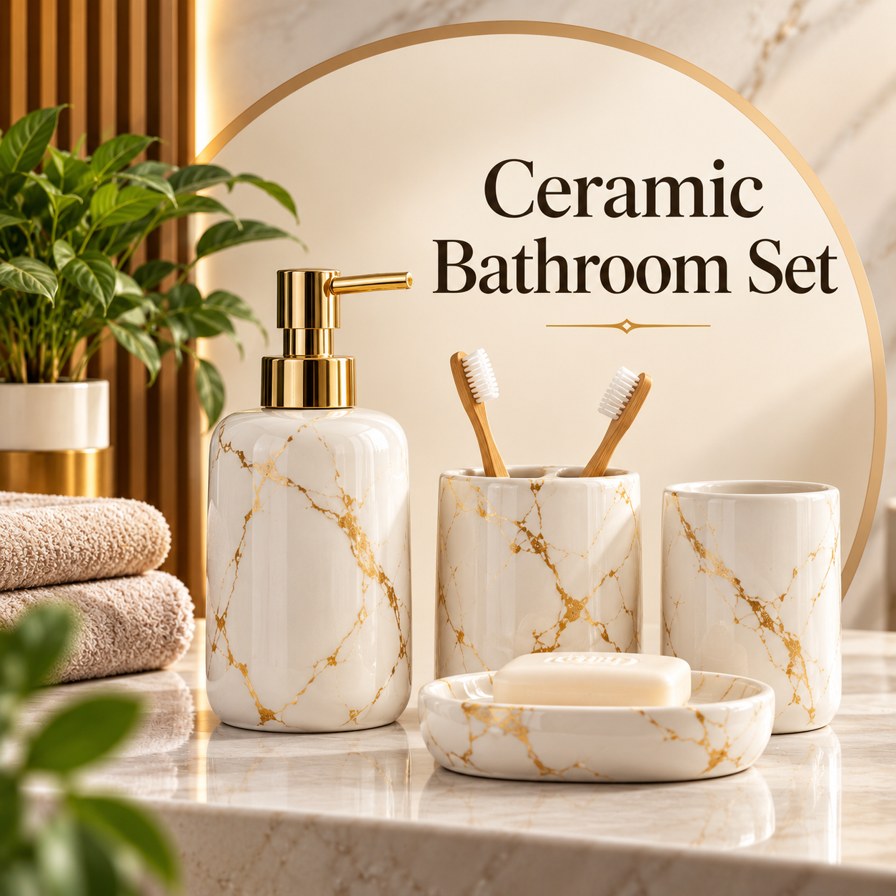 Ceramic Bathroom Set