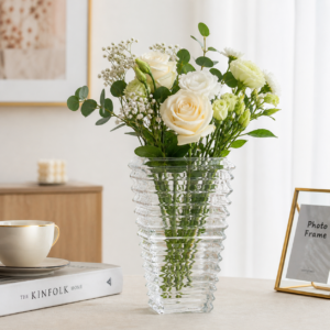 Modern Tabletop Vase for Living Room, Bedroom, Dining Table & Office Décor | Model JD-GL-FV-2001